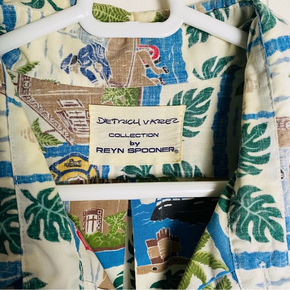 Vintage Reyn Spooner Dietrich Varez Aloha Hawaiian Shirt Honolulu Fire Dept XXL - Picture 4 of 7